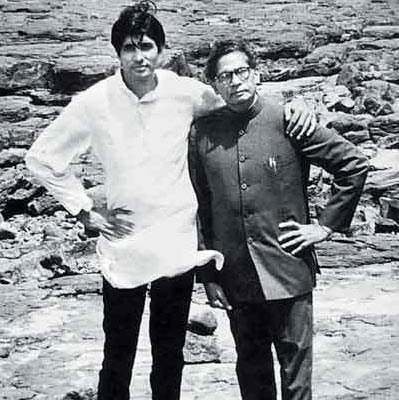 Amitabh with Father Mr. Harivansh Bachchan