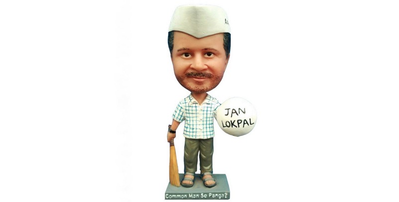 Arvind Kejriwaal Common Man Bobblehead Arvind Kejriwaal Bobblehead
