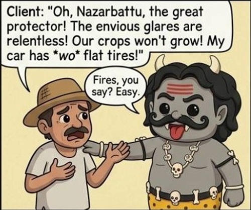 IndiaBobbles Nazarbattu Bobblehead first comic panel second