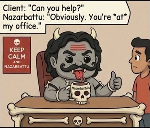 IndiaBobbles Nazarbattu Bobblehead first comic panel four